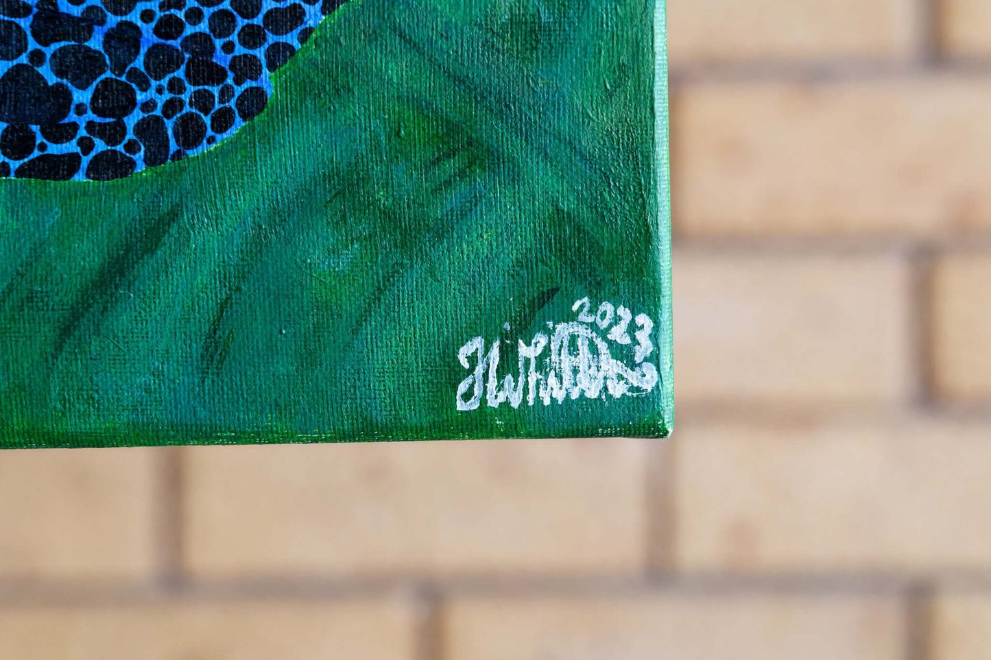 蛙步游行 布面丙烯画 原创