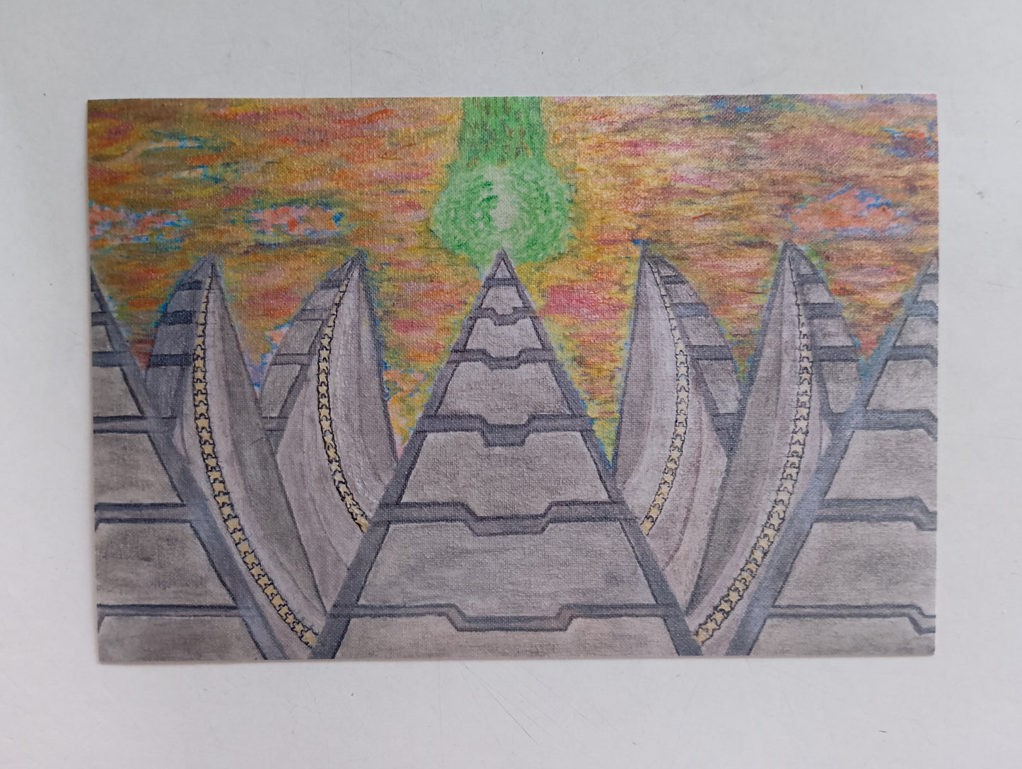 Off the Grid: Sonnen richten sich aus, während die Blume blüht. Foto-Kunstdruck