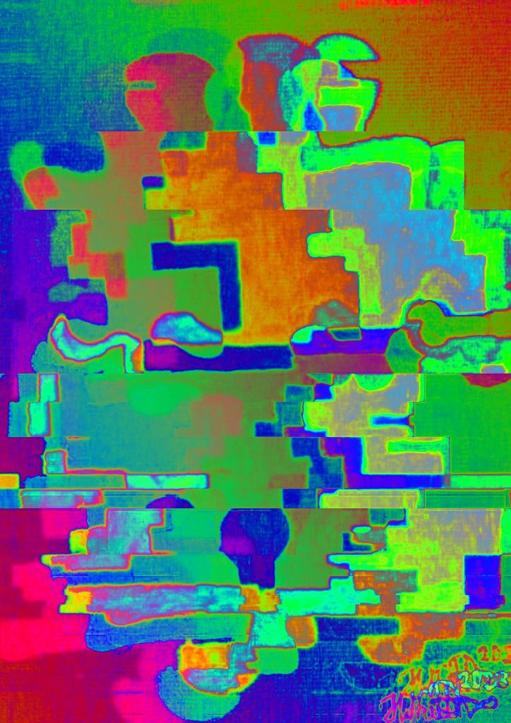 Abstraktionen eines fehlenden Stücks (alternatives Design) Foto-Kunstdruck