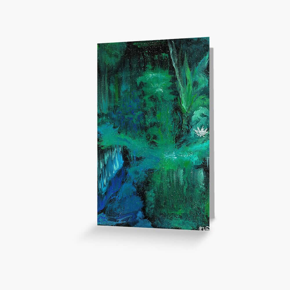 Emerald Nebula Greeting Card